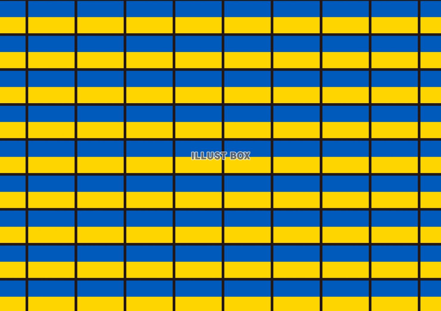 30_背景_ウクライナ国旗・整列・薄い・黒枠