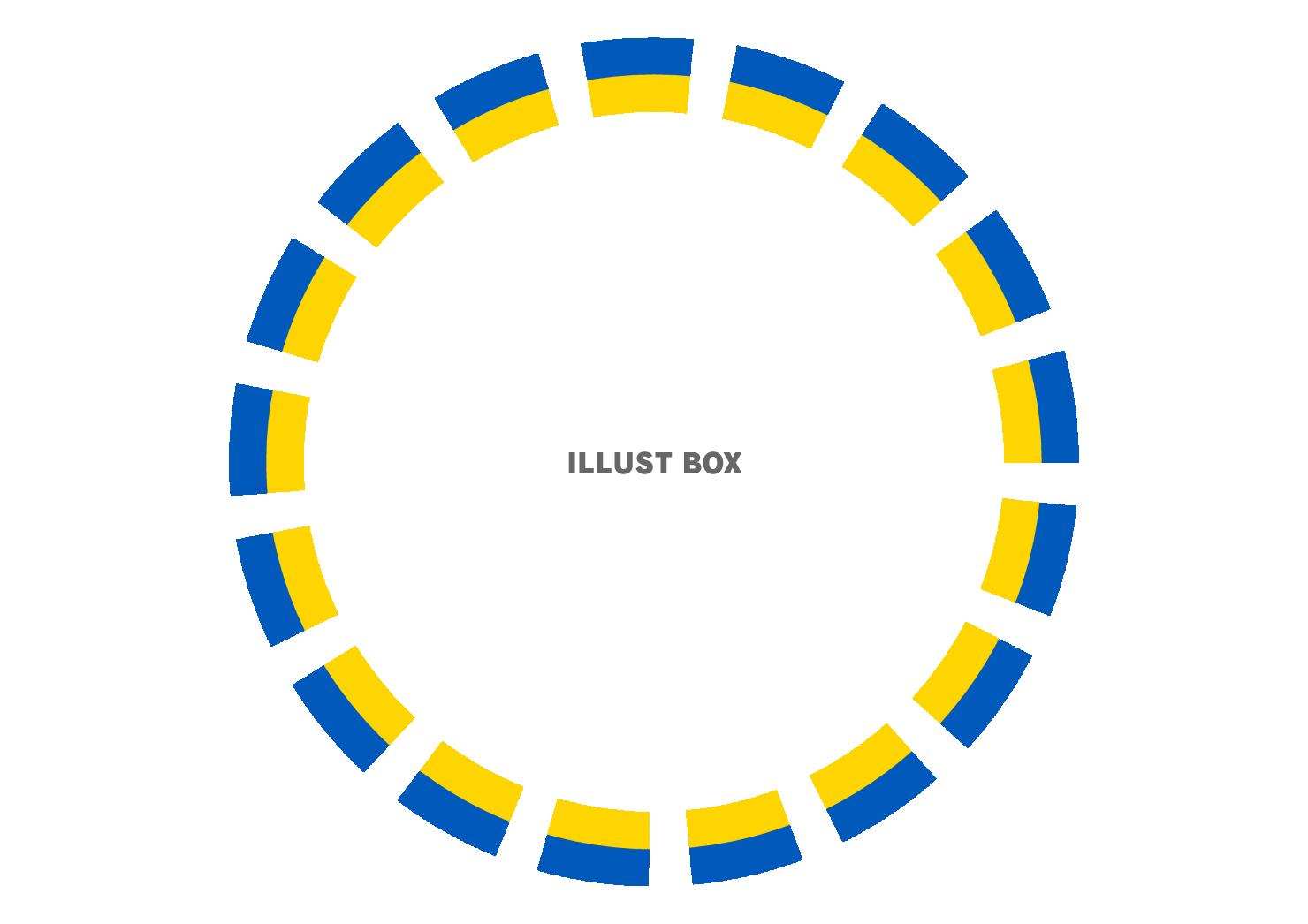 25_枠_ウクライナ国旗・円