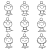 10_人物_バレリーナ・ポーズ９種