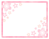 桜色の枠フレーム　透過png