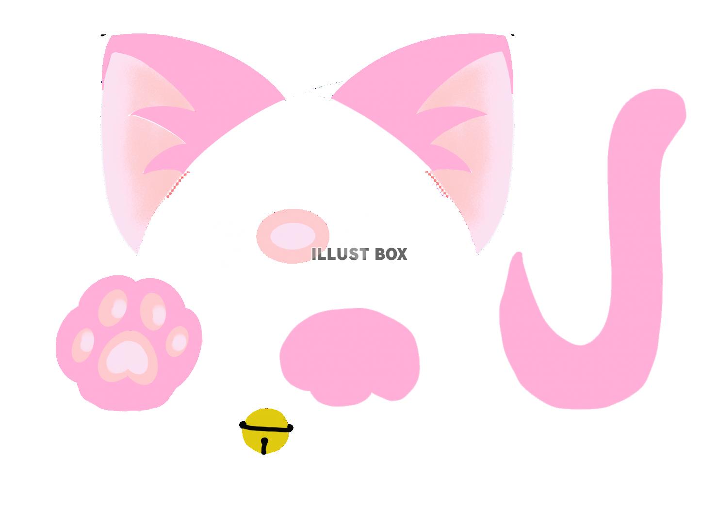 推し活　猫耳　ピンク
