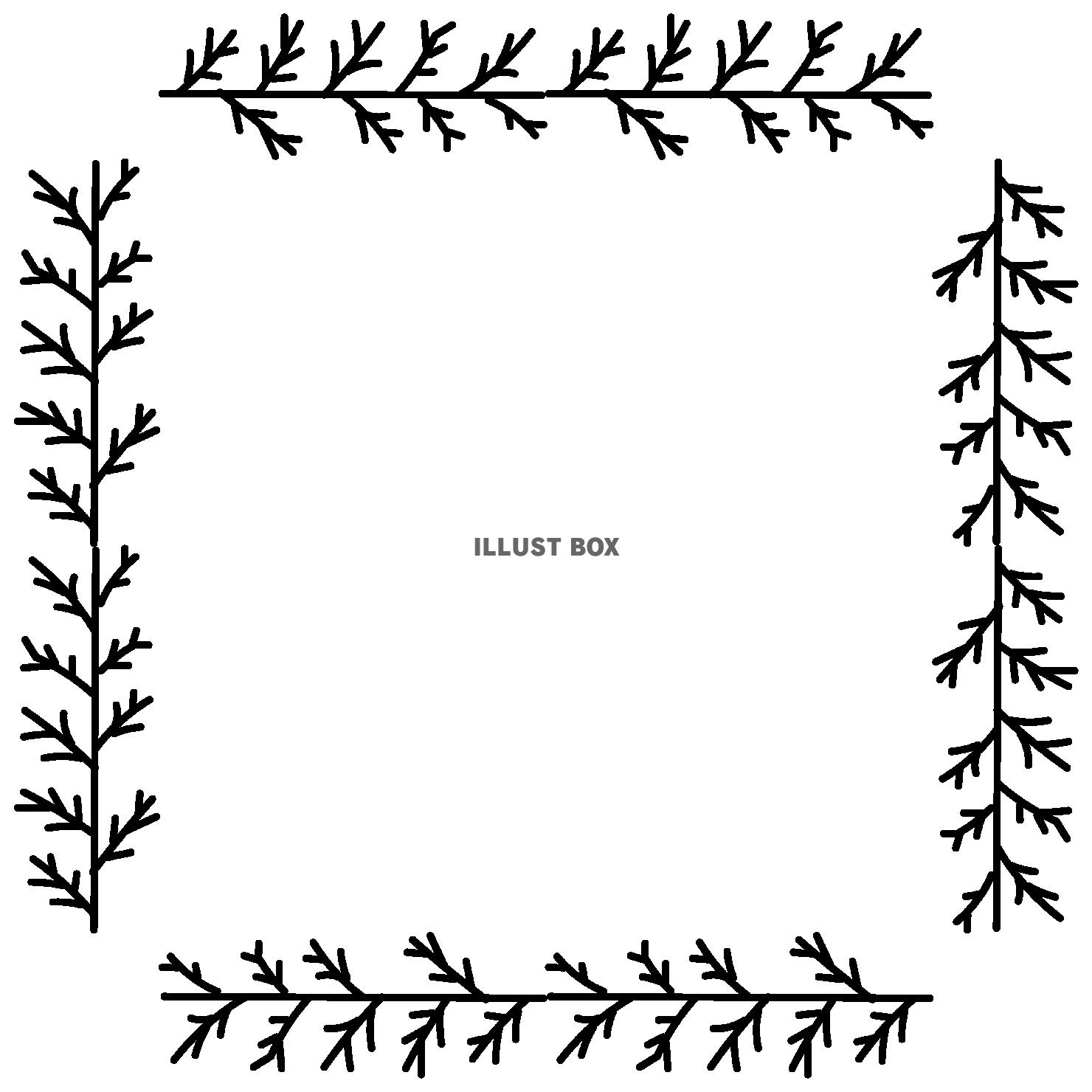 4_枠_モミの木・正方形