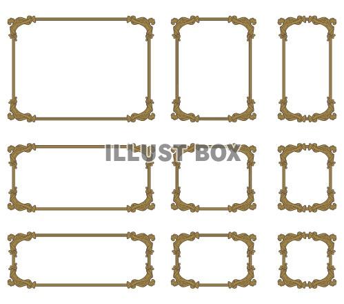 アンティークなフレームセット