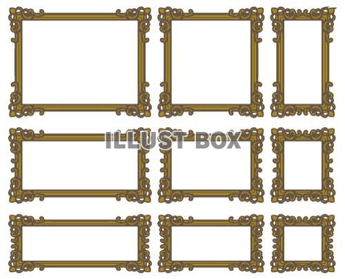 アンティークなフレームセット