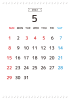 5_2022年5月カレンダー_シンプル・音符