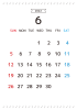 6_2022年6月カレンダー_シンプル・音符