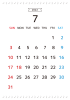 7_2022年7月カレンダー_シンプル・音符
