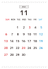 11_2022年11月カレンダー_シンプル・音符