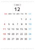 12_2022年12月カレンダー_シンプル・音符