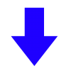 青色の下向き矢印