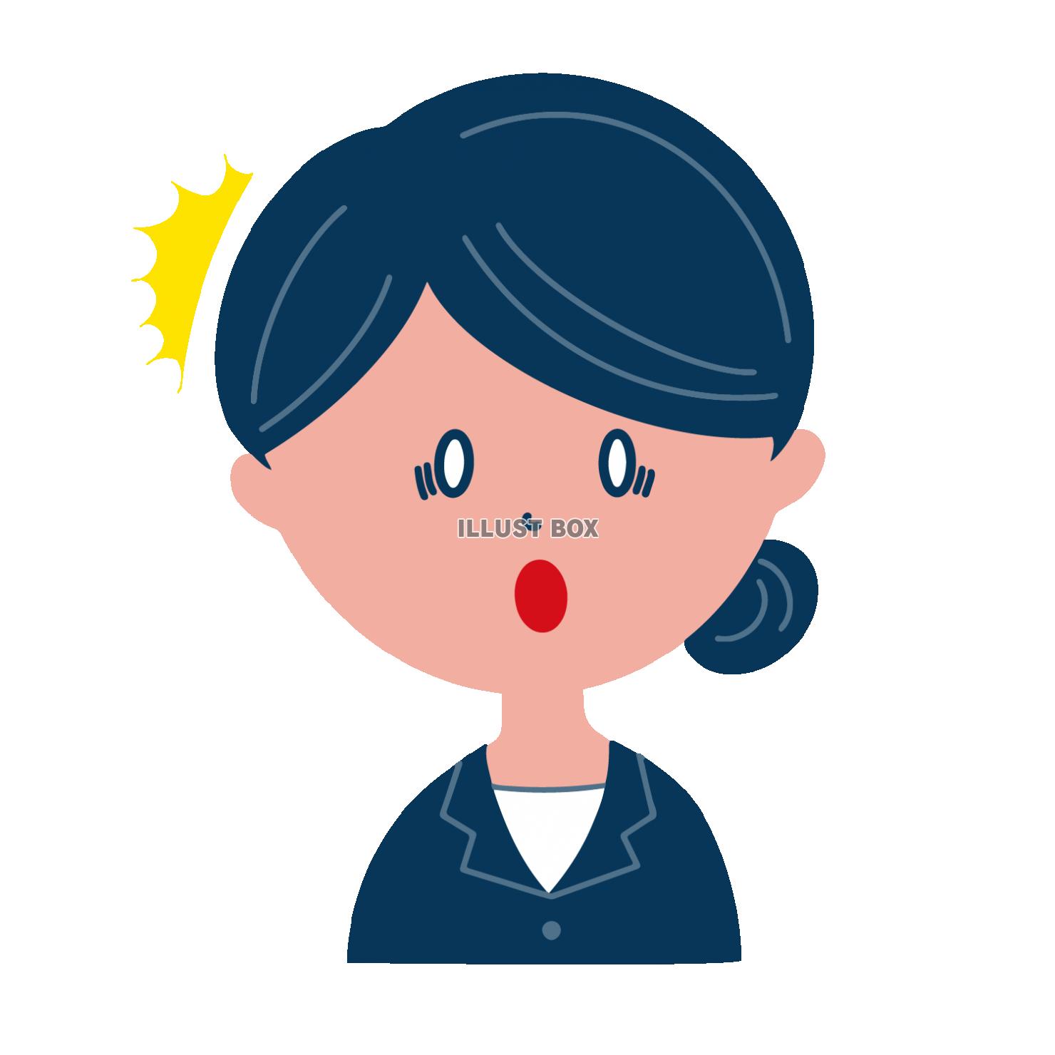 ビジネスマン 女性 驚く