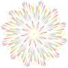 花火風の放射状背景素材5 png/eps