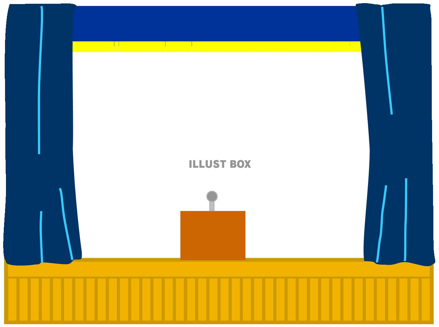 舞台（ステージ）　幕青　１