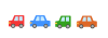 かわいい車のライン　透過png