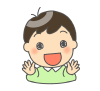 にっこり話す男の子　png