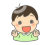 にっこり話す男の子　png