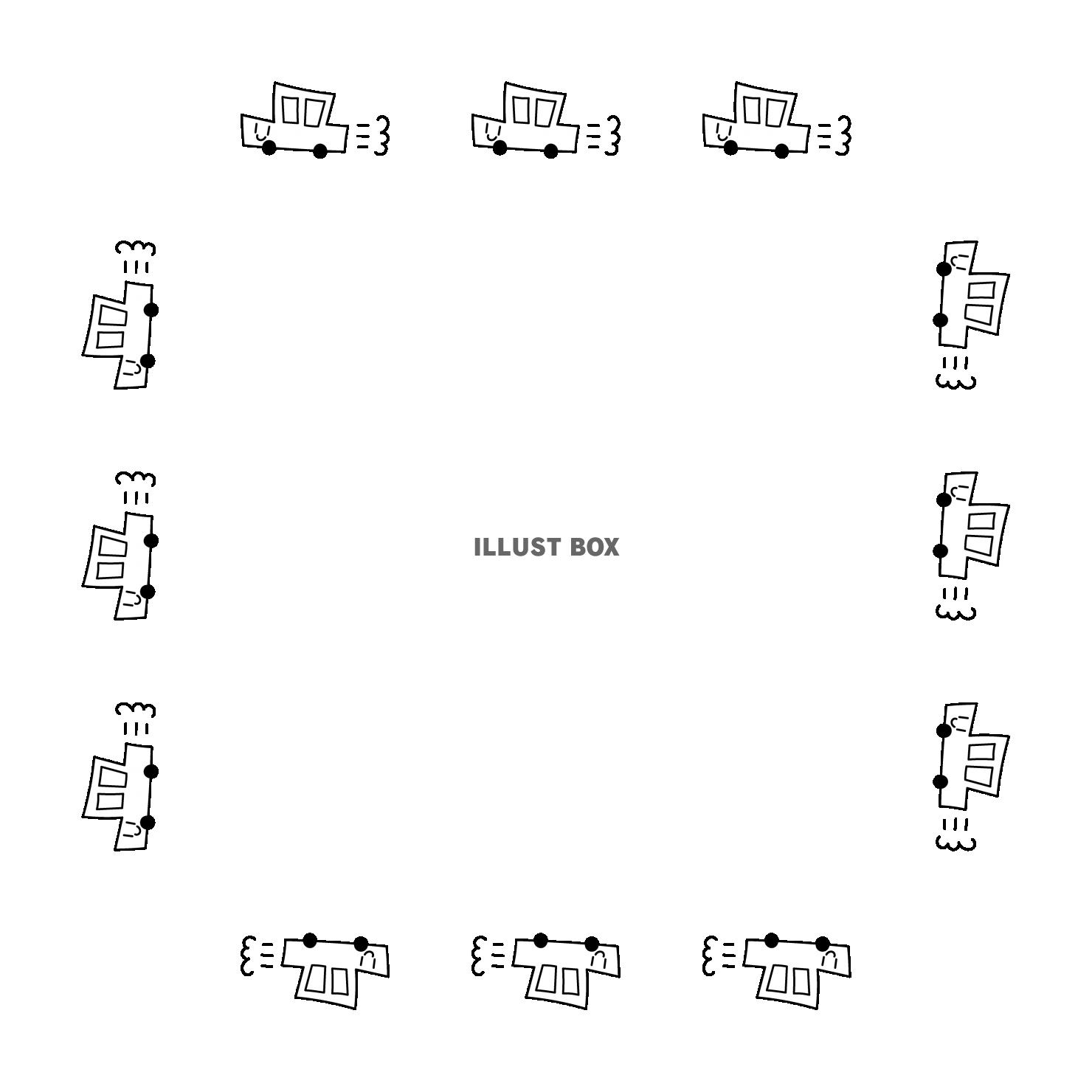 8・枠（車・笑顔・正方形）