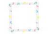 3_枠_カラフル音符・正方形