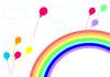 虹と風船２