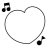 11・枠（モノクロ音符・ハート）
