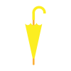 黄色の閉じた傘