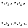 4・枠（バラ・カーネーション・蔦・上下）