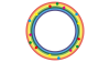6：枠_虹と風船・正円