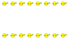 1：枠_ヒヨコ・四つ葉・上下