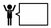 10_人物_ピクトグラム・会社員・男性・万歳・ふきだし