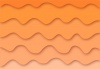 波の模様の背景素材（オレンジ）