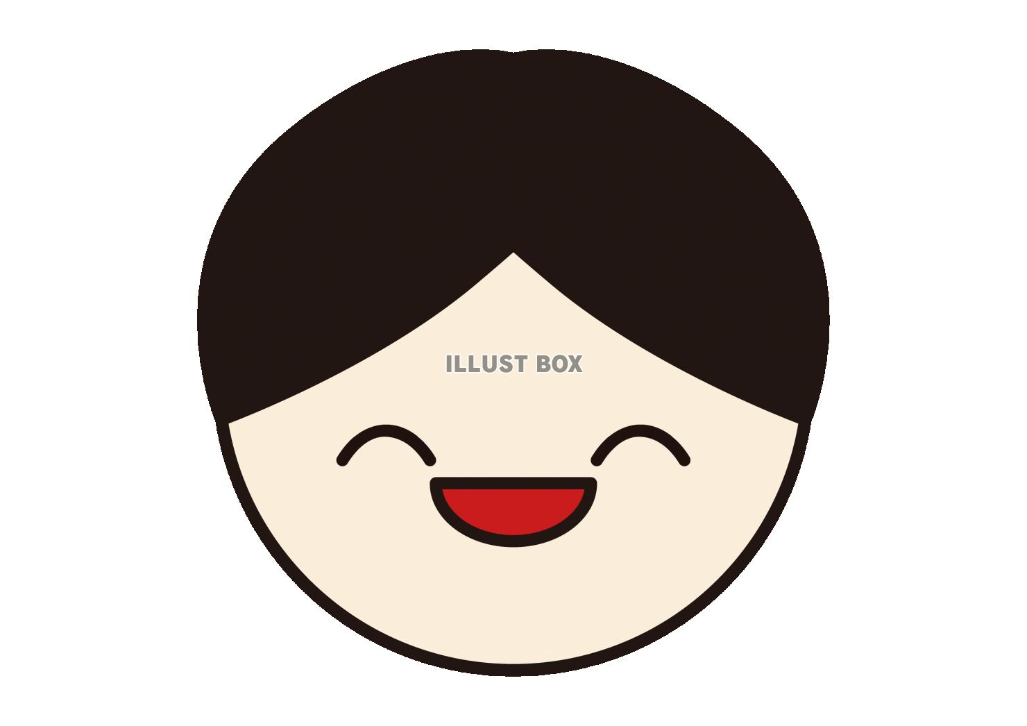 4_人物_男性・顔・にっこり・笑顔・口開け