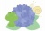 6月　梅雨シーズンのカットイラスト　アジサイ　かえる　かたつむり
