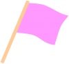 小旗（フラッグ）　ピンク１