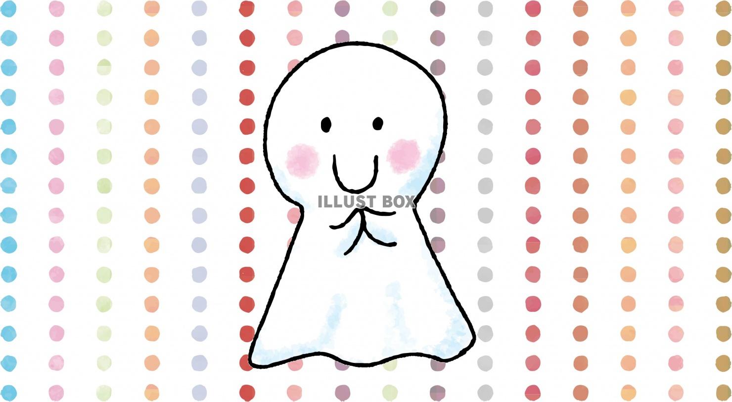 梅雨の時期に使えるてるてる坊主のイラスト