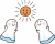 梅雨の時期に使えるてるてる坊主のイラスト