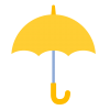 シンプルな黄色の傘　ガラなし