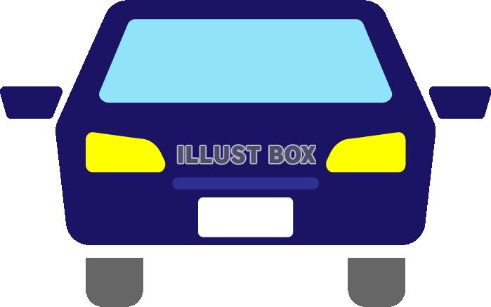 自動車　青　正面A