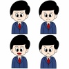会社員の表情セット