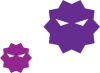 ウイルス　菌　紫