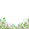 ピンクの花の背景イラスト