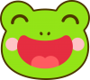 蛙・カエル　顔　笑顔