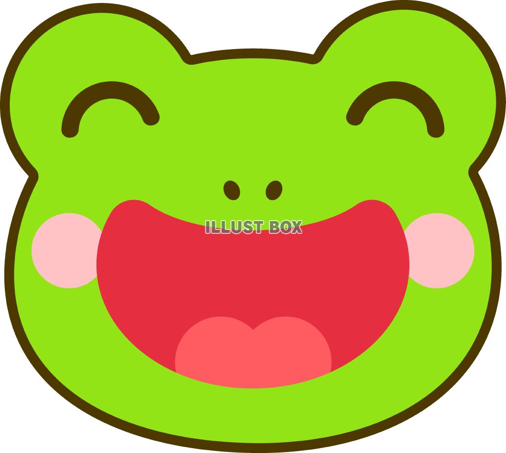 蛙・カエル　顔　笑顔