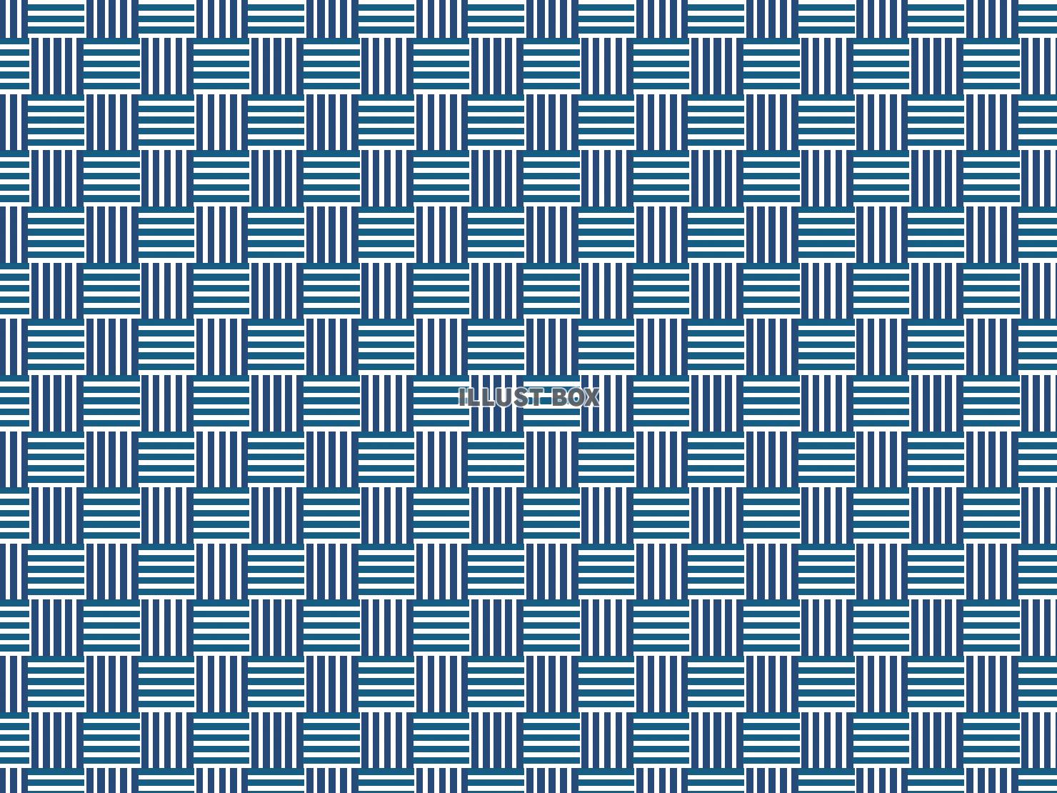 藍色の和柄パターン━算木崩し