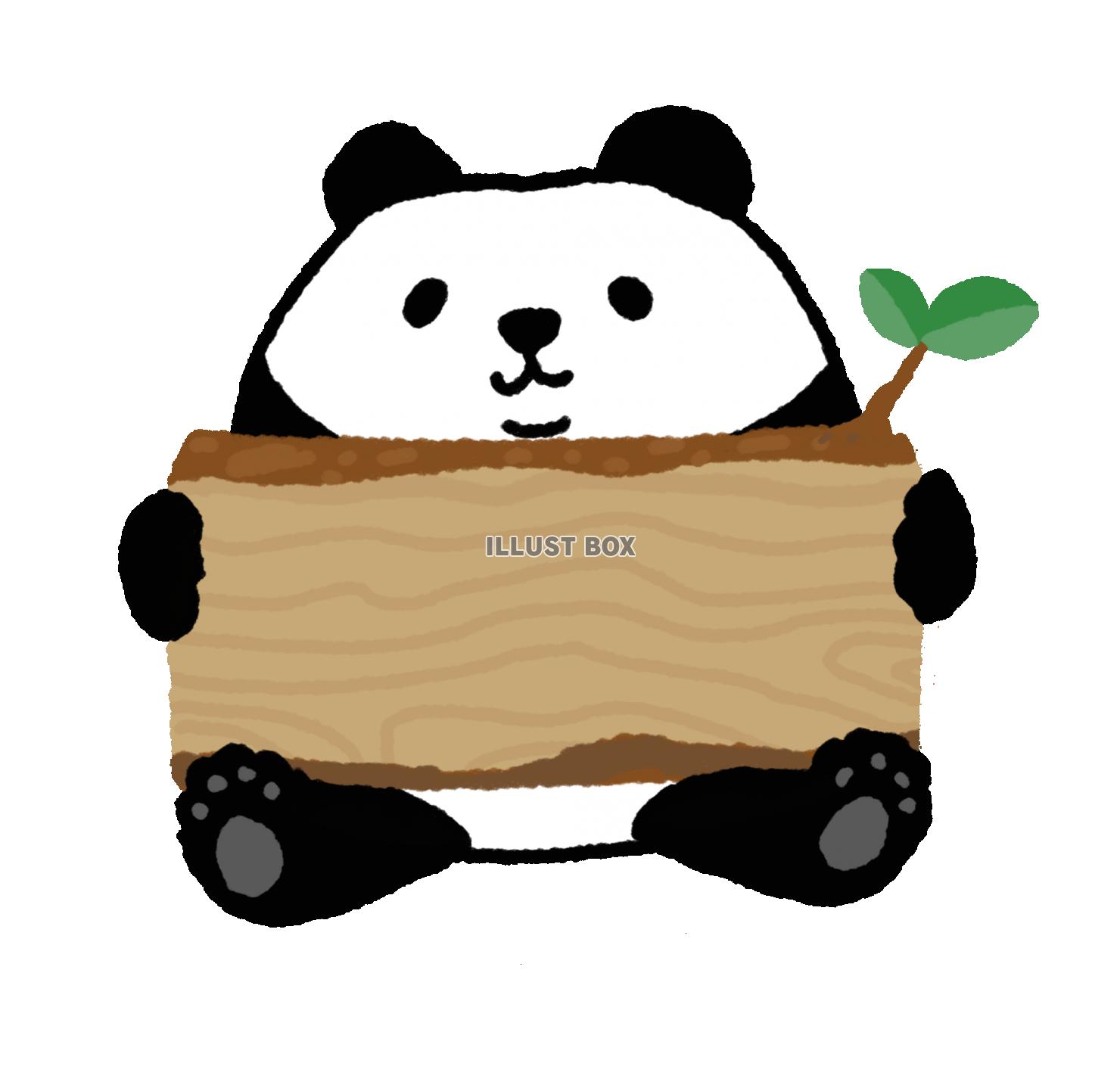 パンダシリーズ　木製看板フレーム 
