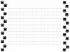 動物の足跡柄の便箋