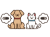 マイクロチップを装着した犬と猫