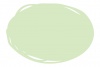 ラフな手描きフレーム09/楕円・黄緑