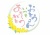 父の日　おとうさんいつもありがとう　メッセージカードラベル 黄色いバラのフレーム