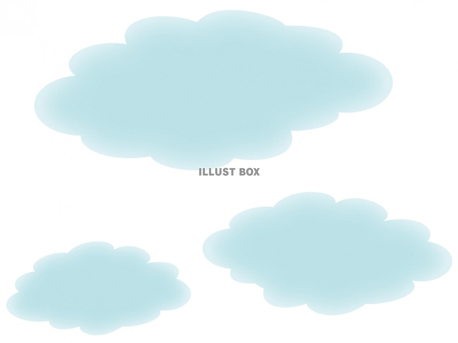 無料イラスト 雲の壁紙画像シンプル背景素材イラスト