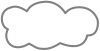 グレーの線で描いた雲２